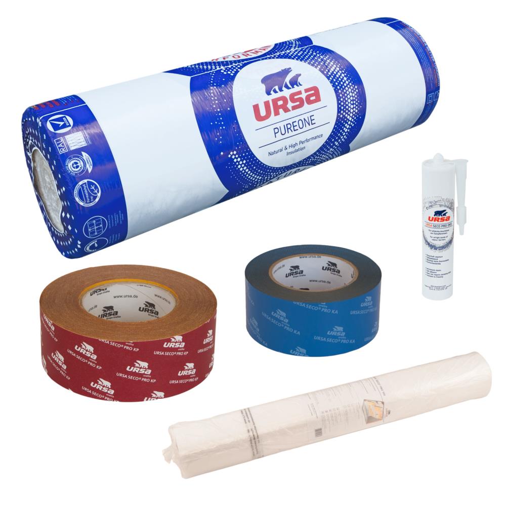 URSA PUREONE Dachausbau Systempaket Spannfilz Klemmfilz Set 032 035 Dämmung Dach URSA PUREONE Dachausbau Systempaket Spannfilz Klemmfilz Set 032 035 Dämmung Dach