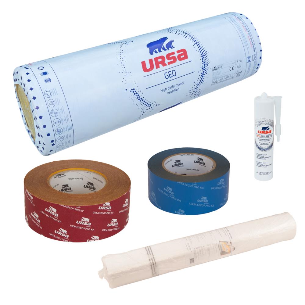 URSA GEO Dachausbau Systempaket - Spannfilz Klemmfilz Set 032 035 Dämmung Dach URSA GEO Dachausbau Systempaket - Spannfilz Klemmfilz Set 032 035 Dämmung Dach