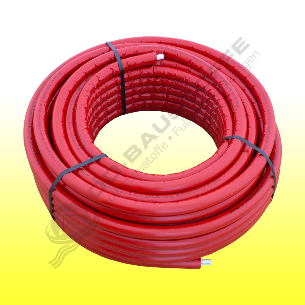 Aluverbundrohr 20 X 2 Mm Mit 6 Mm Isolierung, Blau, PEX/AL/PEX, DVGW-geprüft, 50 M Rolle