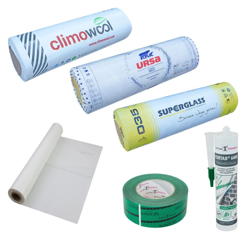 Dachausbau Paket zum TOP-Preis Spannfilz Klemmfilz Set 032 035 Dämmung Dach Dachausbau Paket zum TOP-Preis Spannfilz Klemmfilz Set 032 035 Dämmung Dach